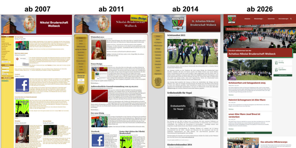 Webseite in neuem Design