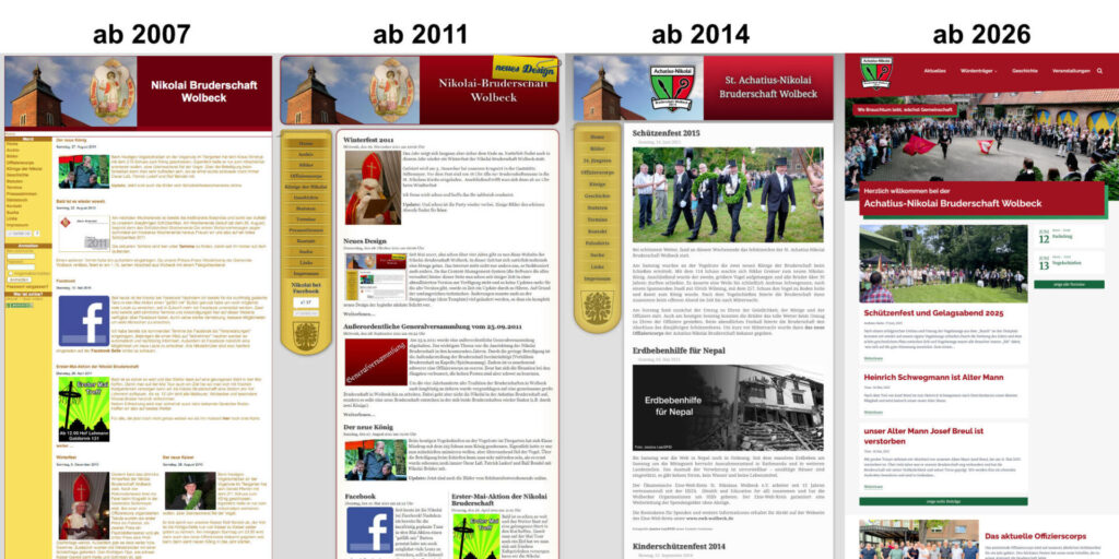 Webseite in neuem Design